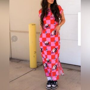 Dressed in lala-Mesh Dress + Slip in Cosmic Cowgirl